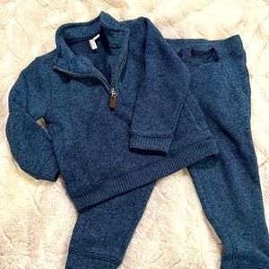 Janie and Jack boys 2t Fleece set.